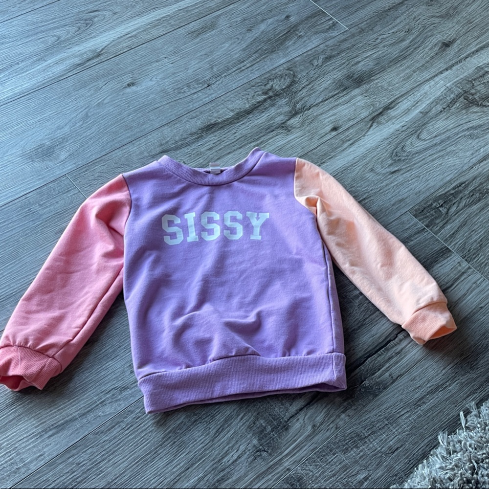 “Sissy” Kids Sweatshirt - Pink and Purple